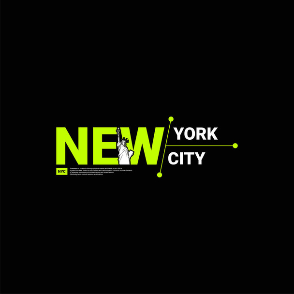 New York conception de l'écriture de la ville, adapté pour la sérigraphie t-shirts, vêtements, vestes et autres - Vecteur, image