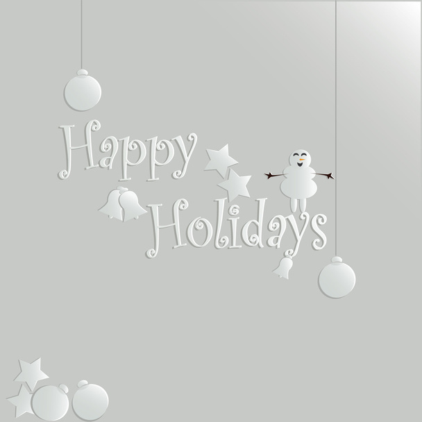 Happy holiday card - Vector, Image