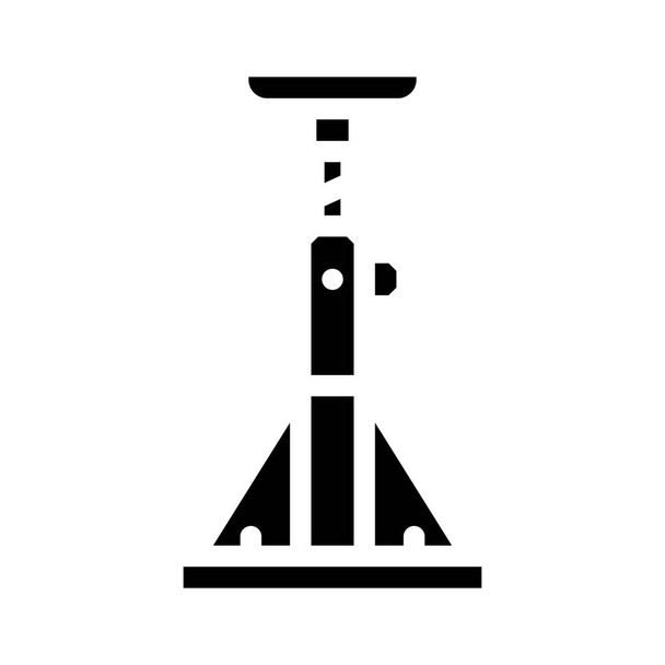 floor jacks glyph icon vector illustration - Vector, Image