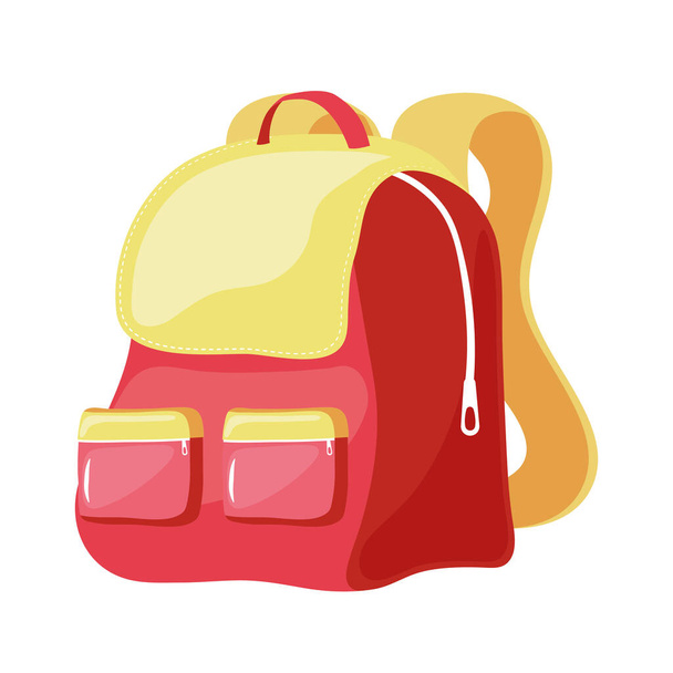bolsa de escuela roja
 - Vector, Imagen