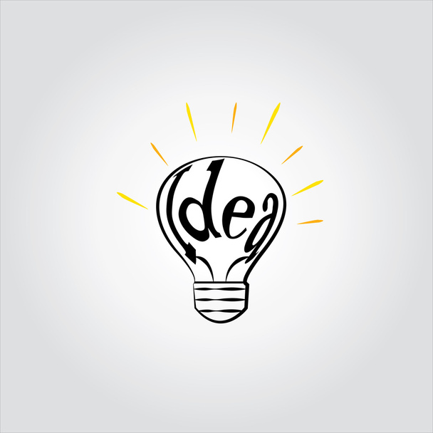 Idea bulb , thinking ,creativity,solution - Vector, Image