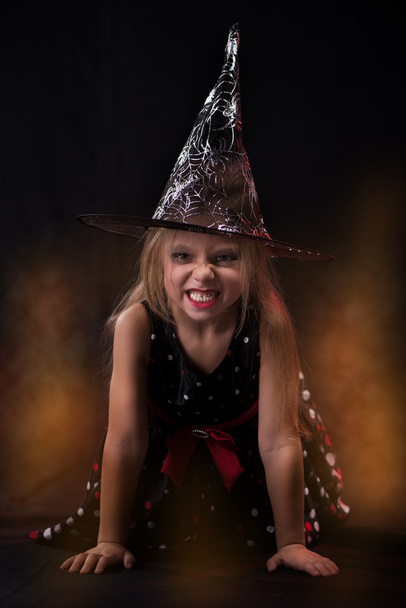 Halloween little witch - Фото, изображение