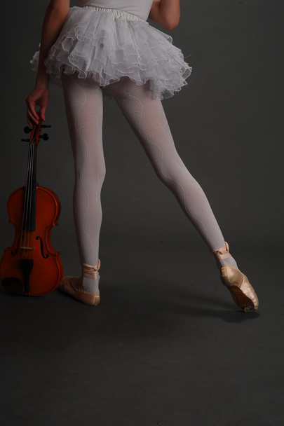 Girl with violin - Foto, Bild
