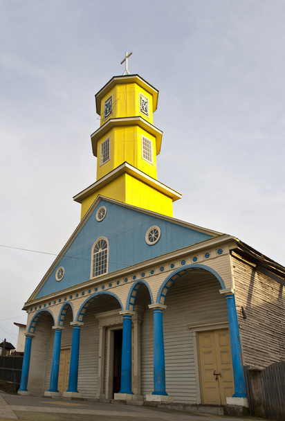 знаменитий деревини церкви chonchi на острів Чилое, Чилі (ЮНЕСКО  - Фото, зображення