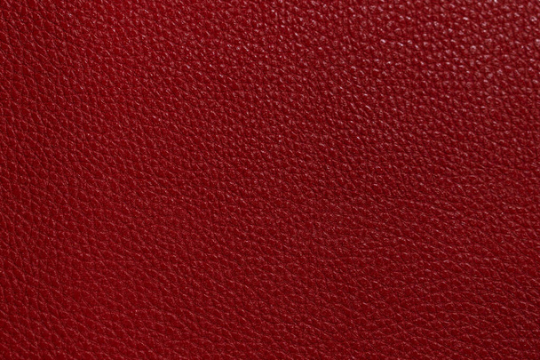 Luxury red leather sample close-up. Can be used as background - Photo, Image