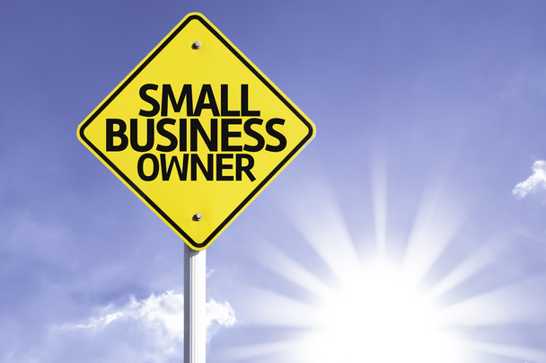 Small business owner   road sign - Photo, Image