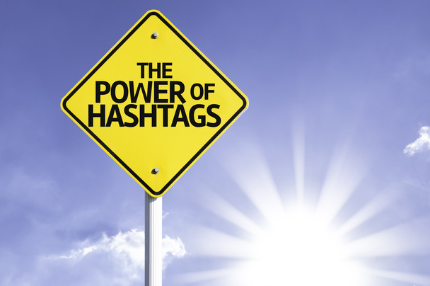 The power of hashtags    road sign - Photo, Image