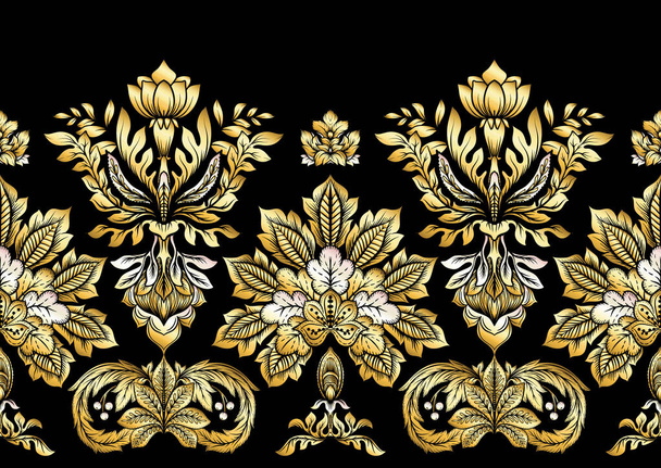 Classical luxury old fashioned damask ornament, royal victorian floral baroque.  - Vecteur, image