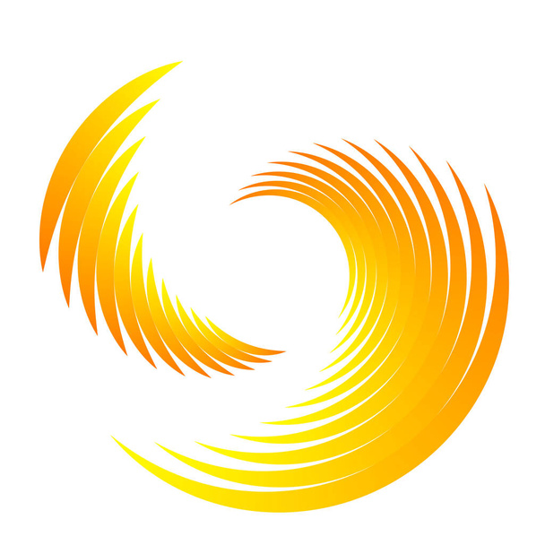 Spiral design element. Swirl, twirl, whirl illustration - Vektor, kép