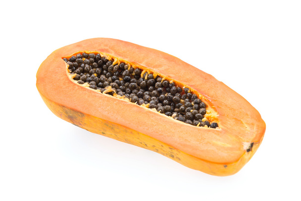 Papaya geïsoleerd op wit - Foto, afbeelding