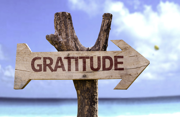Gratitude  wooden sign - Photo, Image