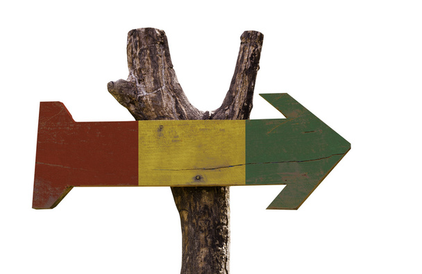 Signo de madera de Guinea
 - Foto, imagen