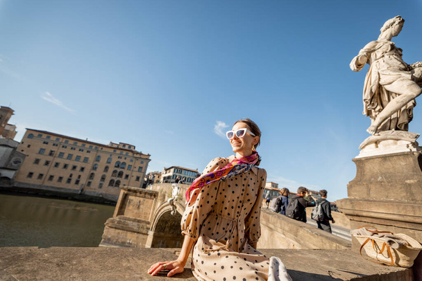 Mujer que viaja en Florencia, Italia - Foto, Imagen