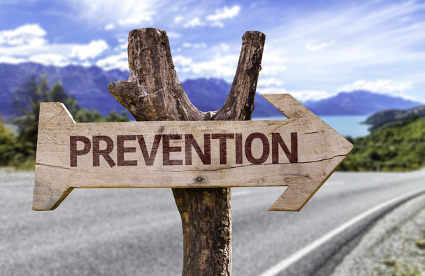 Prevention wooden sign - Photo, Image