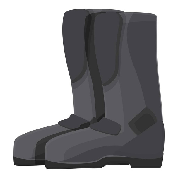 Biker boots icon cartoon vector. Safety equipment - Vektor, Bild