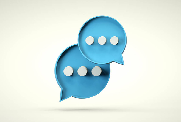 Sohbet baloncukları, yazı ikonu. Akıllı telefon sohbet uygulaması - Fotoğraf, Görsel