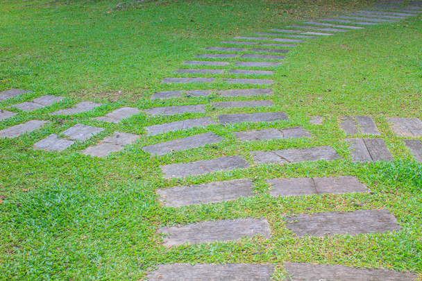 πέτρινος διάδρομος στο πάρκο - Φωτογραφία, εικόνα