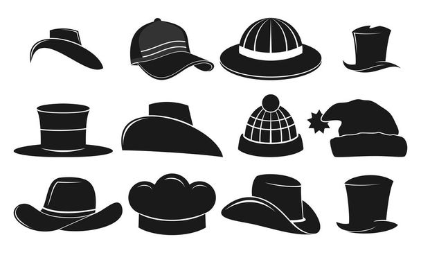 Cappello set illustrazione vettoriale design - Vettoriali, immagini