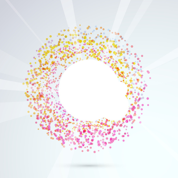 Particle  circle design element - Vector, afbeelding