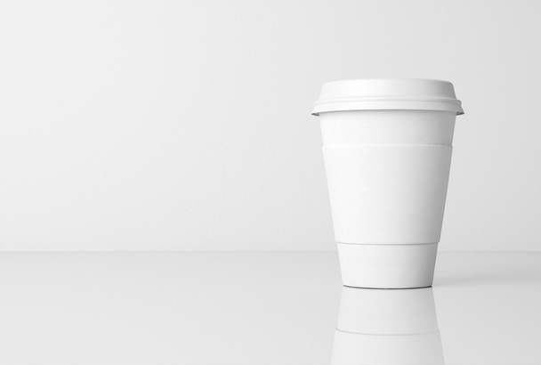 White paper cup - Valokuva, kuva