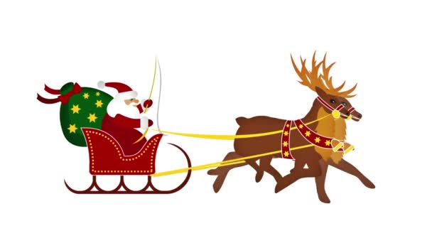 Санта-Клаус з галопними оленями
 - Кадри, відео