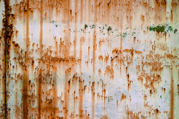Rusted grunge metal, rust, oxidized steel texture. Industrial metal background texture. - Photo, Image