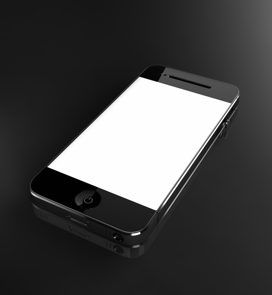 Smart phone with white screen - Foto, imagen
