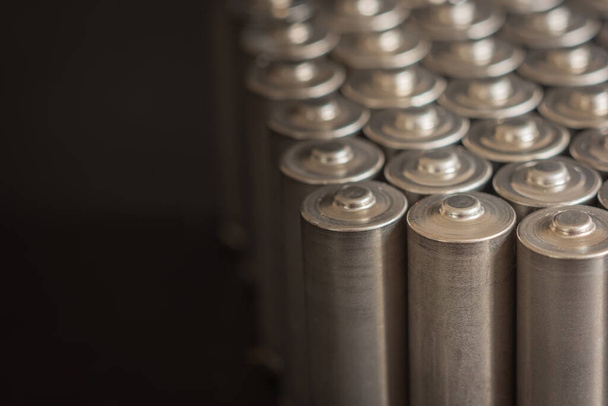 AA baterías fondo vista de primer plano - Foto, imagen