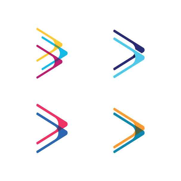 Pfeilvektor Illustration Symbol Logo Vorlage design - Vektor, Bild
