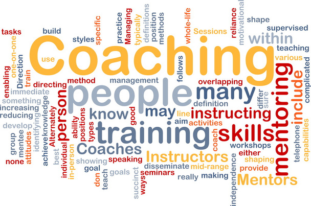 Coaching achtergrond concept - Foto, afbeelding