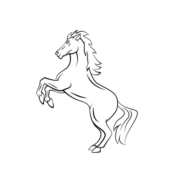 Horse Symbol - Vektor, kép