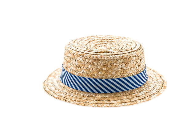 cappello di paglia isolato su bianco - Foto, immagini
