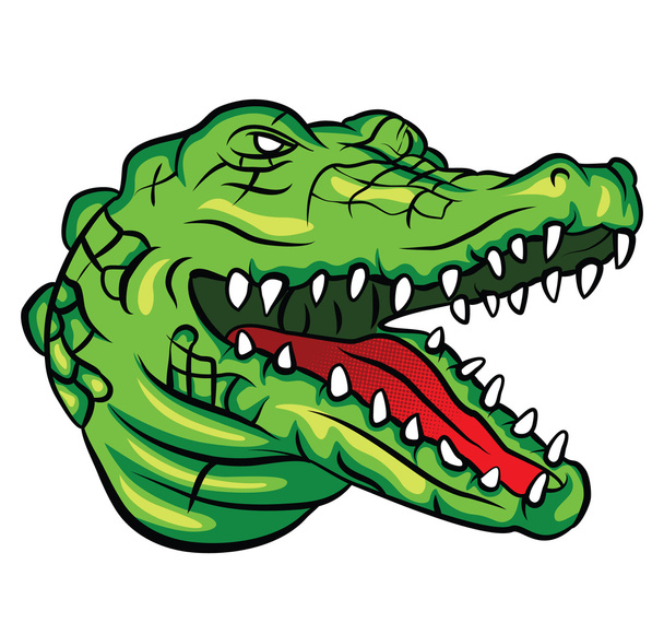 Crocodile Head - Vektor, kép