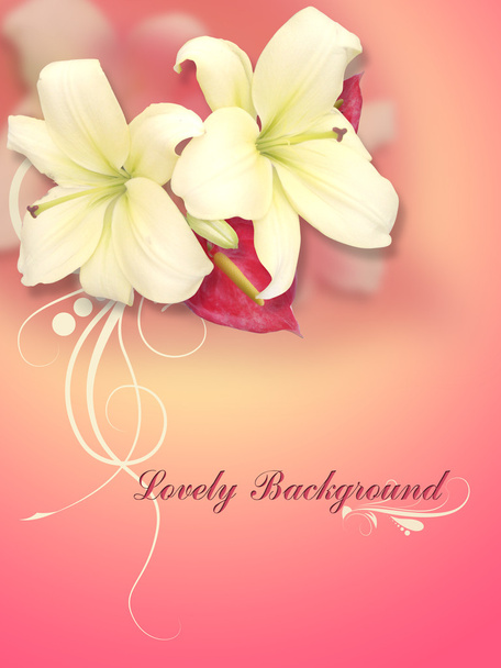 Creative Conceptual Design Of Flower Background - Foto, afbeelding