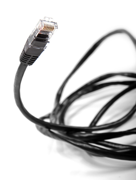 Internet kabel geïsoleerd op wit - Foto, afbeelding
