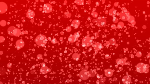 soyut bokeh arkaplanı, kırmızı parçacıklar çizimi - Fotoğraf, Görsel