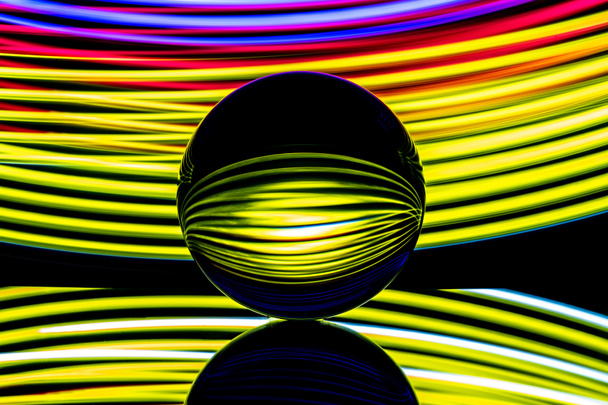 Lensballfotografie Farbe mit Dynamik  - Photo, image