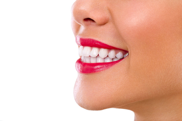 woman mouth with great teeth. - Фото, зображення