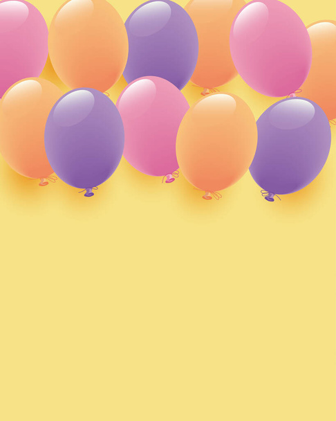 Neutrální barva balón ilustrace pozadí - Vektor, obrázek
