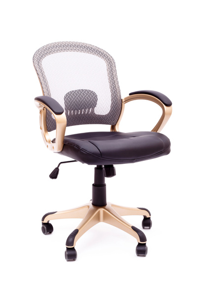 New comfortable stylish office chair isolated on white backgroun - Foto, afbeelding