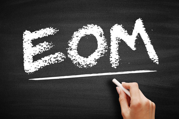 EOM - End Of Message Akronym, Geschäftskonzept auf Tafel - Foto, Bild