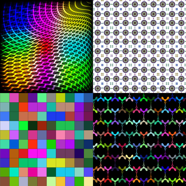 Conjunto de textura muchas pequeñas figuras de colores brillantes. Vector
 - Vector, Imagen