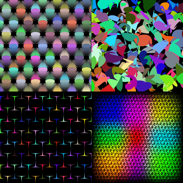 Set of texture many small brightly colored figures. Vector - Vector, Image