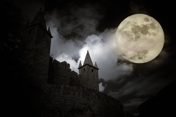 Medieval full moon - Photo, Image