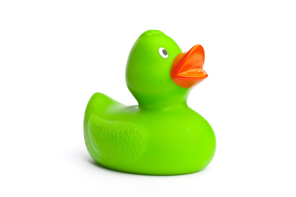 dětské hračky zelená kachna - Fotografie, Obrázek