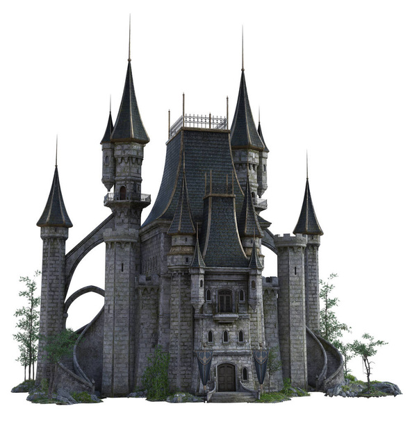 3d illustration of fairy tale castle - Photo, Image