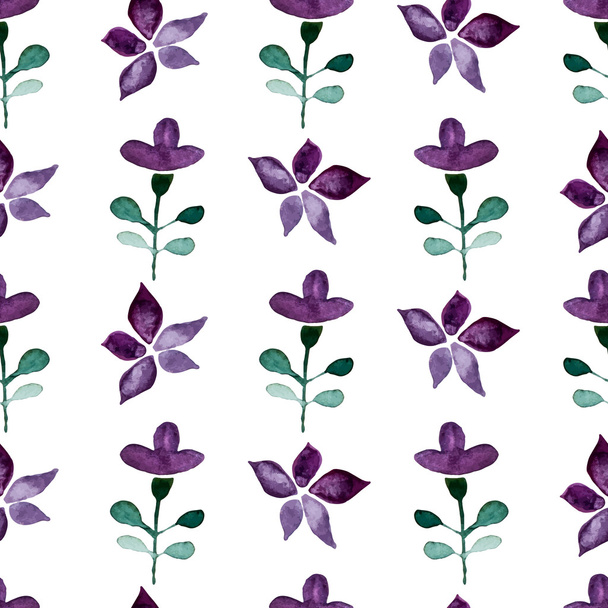Floral watercolor seamless pattern - Вектор, зображення