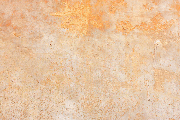 Wall texture of rough vintage material with natural clay surface texture with rust spots and scratches. - Φωτογραφία, εικόνα