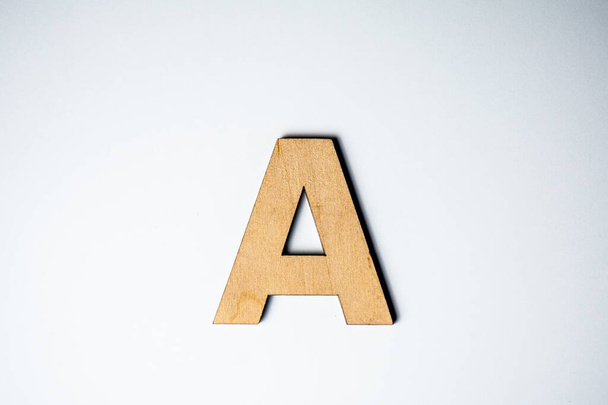 alphabet letter on white background - Foto, afbeelding