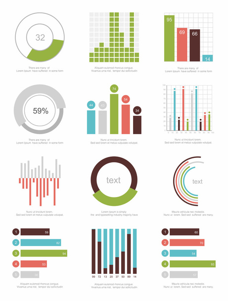 Prvky Infographics - Vektor, obrázek